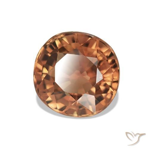 Tormalina Arancio scuro rossastro naturale da 1.81 ct, Taglio ovale, VVS