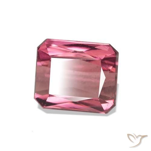 Tormalina Rosa chiaro naturale da 2.28 ct, Taglio smeraldo, VVS
