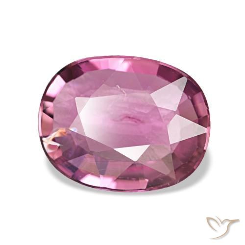 Tormalina naturale porpora da 1,45 ct, taglio ovale, VS