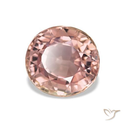 Tormalina naturale rosa da 1,84 ct, taglio ovale, VS