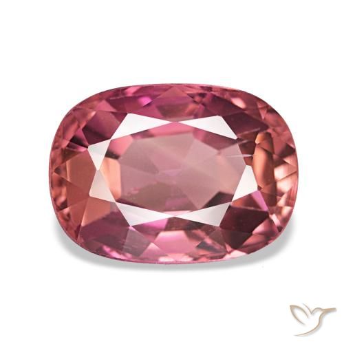 2.20ct rosa tormalina, cuscino, VS