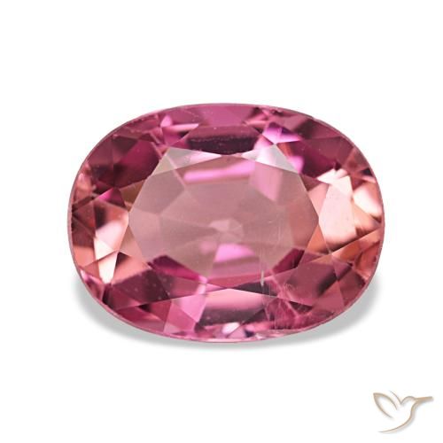 Tormalina naturale rosa da 1,58 ct, taglio ovale, VS-SI