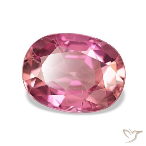 Tormalina naturale rosa da 1,58 ct, taglio ovale, VS-SI