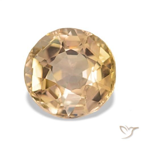 2.03ct dorato tormalina, rotondo, VS