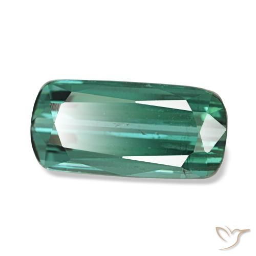 Tormalina naturale verde da 1,88 ct, taglio a cuscino, SI