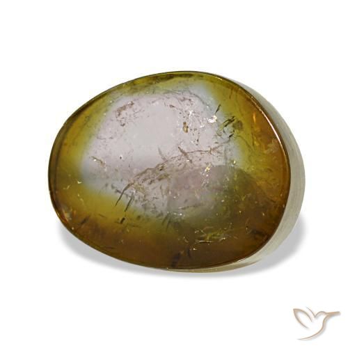 Tormalina naturale multicolore da 3,48 ct, forma fantasia, trasparente
