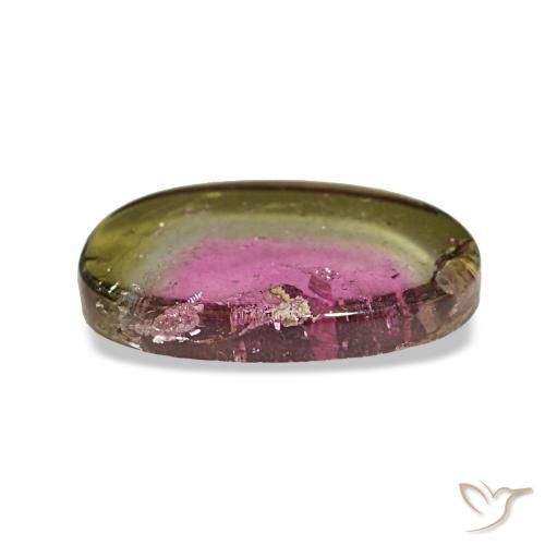 Tormalina naturale multicolore da 1,66 ct, forma fantasia, trasparente