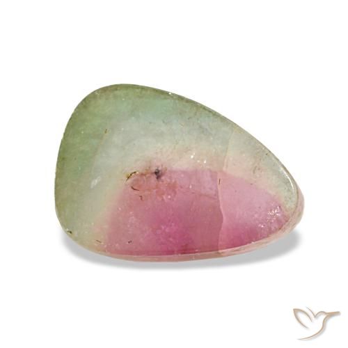 2.56ct multicolore tormalina, trillion, trasparente