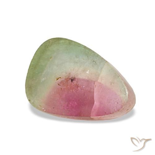 Tormalina naturale multicolore da 2,56 ct, trillion, trasparente