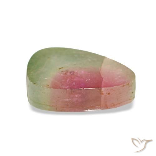 Tormalina naturale multicolore da 2,56 ct, trillion, trasparente
