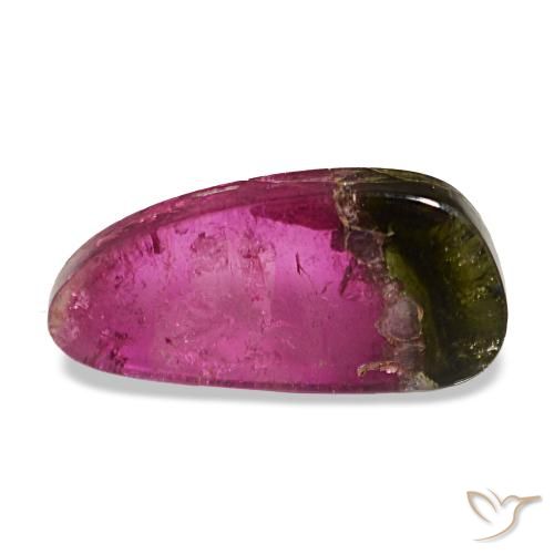 Tormalina naturale multicolore da 4,39 ct, forma fantasia, trasparente