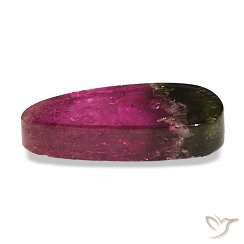 Tormalina naturale multicolore da 4,39 ct, forma fantasia, trasparente