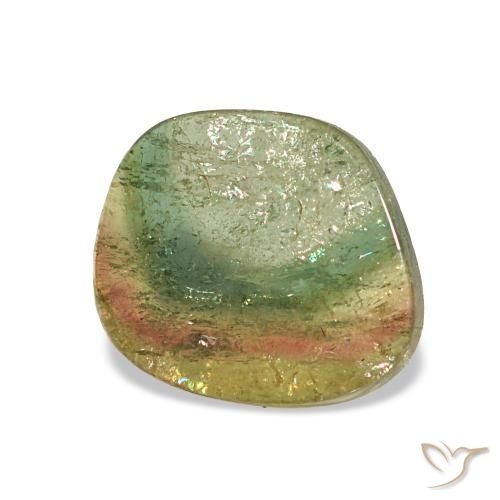 Tormalina naturale multicolore da 1,83 ct, forma fantasia, trasparente