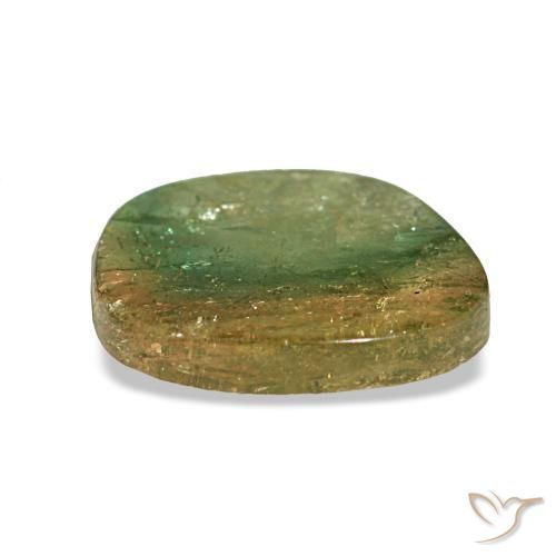 Tormalina naturale multicolore da 1,83 ct, forma fantasia, trasparente