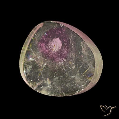 Tormalina naturale multicolore da 4,50 ct, forma fantasia, trasparente