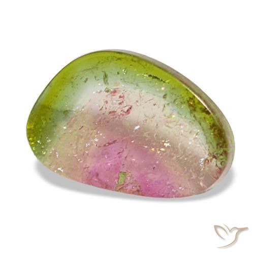 Tormalina naturale multicolore da 1,75 ct, forma fantasia, trasparente