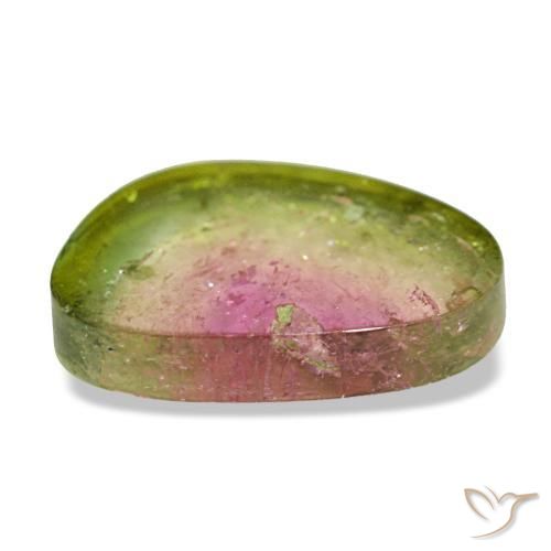 Tormalina naturale multicolore da 1,75 ct, forma fantasia, trasparente
