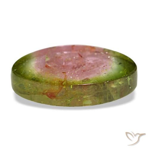 Tormalina naturale multicolore da 3,34 ct, forma fantasia, trasparente