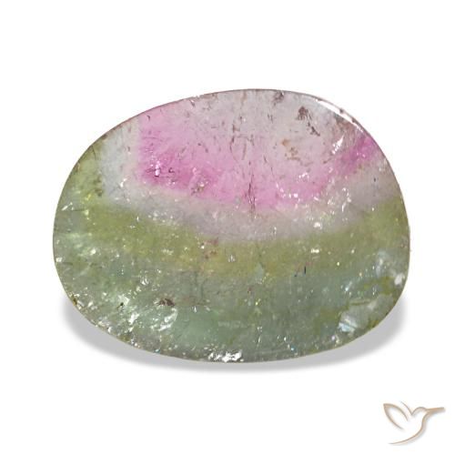 2.46ct multicolore tormalina, fantasia, trasparente