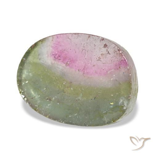 Tormalina naturale multicolore da 2,46 ct, forma fantasia, trasparente
