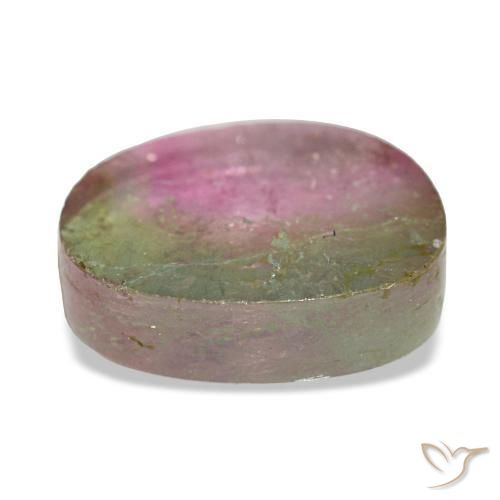 Tormalina naturale multicolore da 2,46 ct, forma fantasia, trasparente