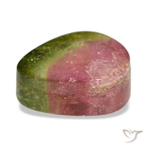 Tormalina naturale multicolore da 2,92 ct, forma fantasia, trasparente