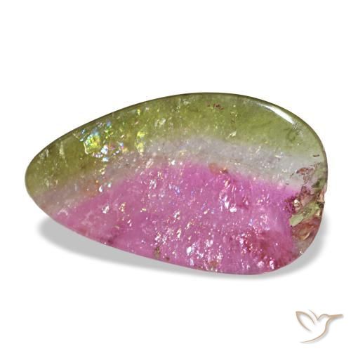 Tormalina naturale multicolore da 1,72 ct, forma fantasia, trasparente