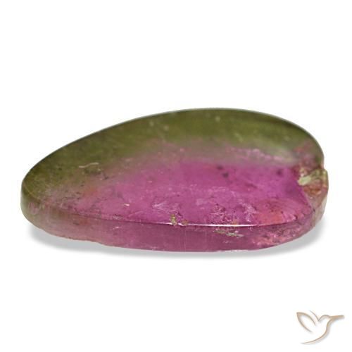Tormalina naturale multicolore da 1,72 ct, forma fantasia, trasparente