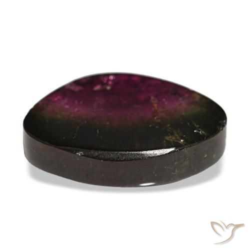 Tormalina naturale multicolore da 2,31 ct, forma fantasia, trasparente