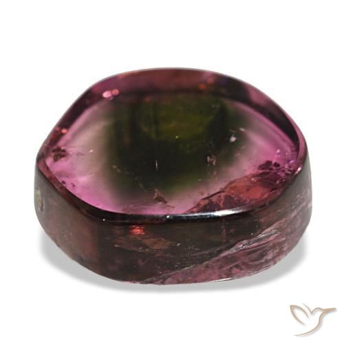 Tormalina naturale multicolore da 4,77 ct, forma fantasia, trasparente