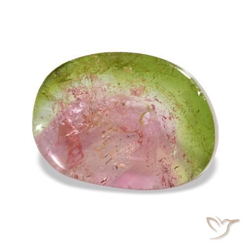 Tormalina naturale multicolore da 1,72 ct, forma fantasia, trasparente