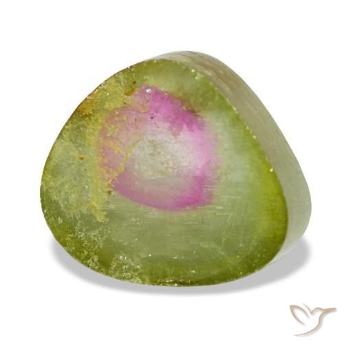 Tormalina naturale multicolore da 2,97 ct, trillion, trasparente
