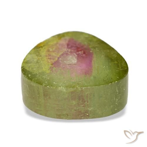 Tormalina naturale multicolore da 2,97 ct, trillion, trasparente