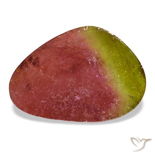 Tormalina naturale multicolore da 6,48 ct, forma fantasia, trasparente