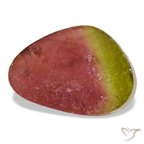 Tormalina naturale multicolore da 6,48 ct, forma fantasia, trasparente