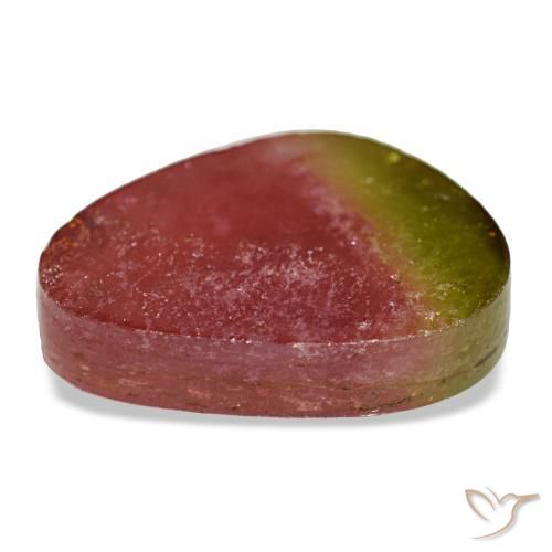 Tormalina naturale multicolore da 6,48 ct, forma fantasia, trasparente