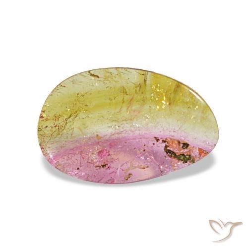 Tormalina naturale multicolore da 1,95 ct, forma fantasia, trasparente