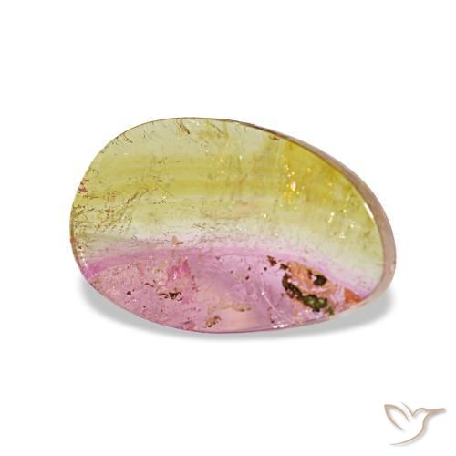 Tormalina naturale multicolore da 1,95 ct, forma fantasia, trasparente