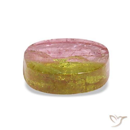 Tormalina naturale multicolore da 2,52 ct, forma fantasia, trasparente