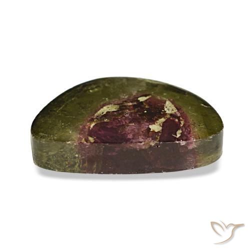 Tormalina naturale multicolore da 4,38 ct, forma fantasia, trasparente