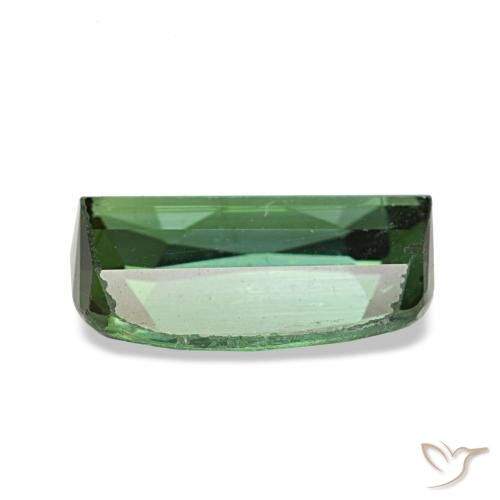 Tormalina naturale verde da 1,53 ct, taglio a cuscino, VS