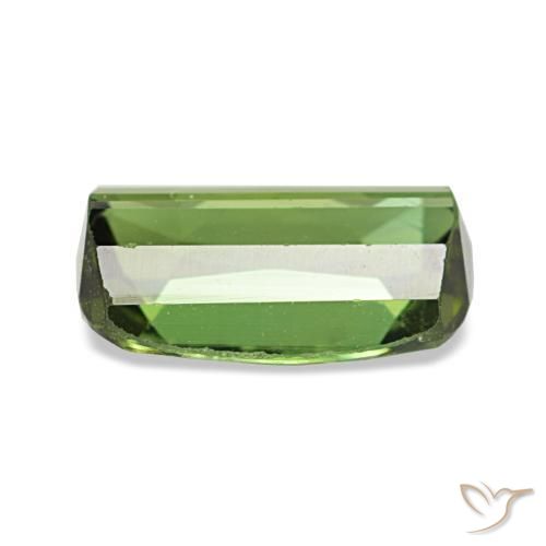 Tormalina naturale verde da 1,56 ct, taglio a cuscino, SI
