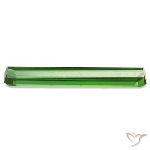 Tormalina naturale verde da 1,67 ct, taglio smeraldo, VVS-VS