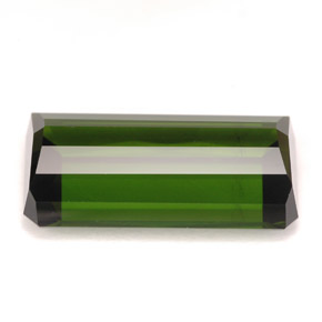 Tormalina naturale verde da 9,80 ct, taglio smeraldo, VVS-VS
