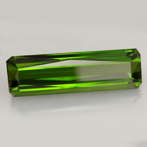 Tormalina naturale verde da 13,18 ct, taglio smeraldo, VVS