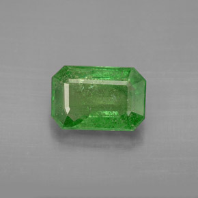 Granato Tsavorite Verde naturale da 3.08 ct, Taglio smeraldo, SI