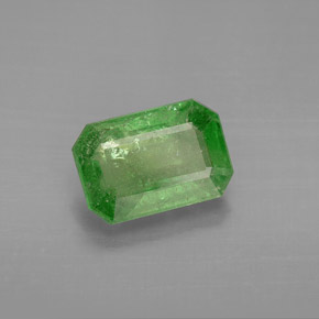 Granato Tsavorite Verde naturale da 3.08 ct, Taglio smeraldo, SI