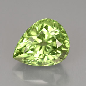 Granato Tsavorite Verde naturale da 4.95 ct, Forma a pera, VS