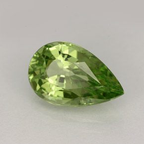 Granato tsavorite naturale verde da 4,23 ct, taglio a pera, VVS