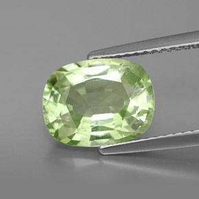 Granato Tsavorite Verde chiaro naturale da 3.42 ct, Taglio a cuscino, SI